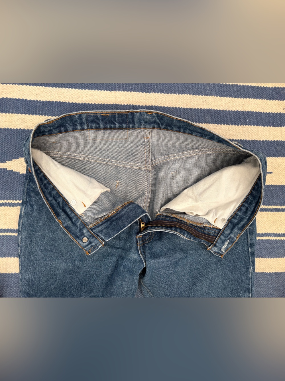 VINTAGE made in the USA Levi’s 517 orange tab 32x32 mens jeans - Picture 8 of 8